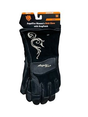 Black Stallion AngelFire BSX LS50 Woman's Stick Glove Drag Patch Welding Medium